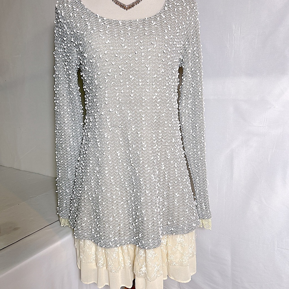 French Connection lace layered Parisian dress